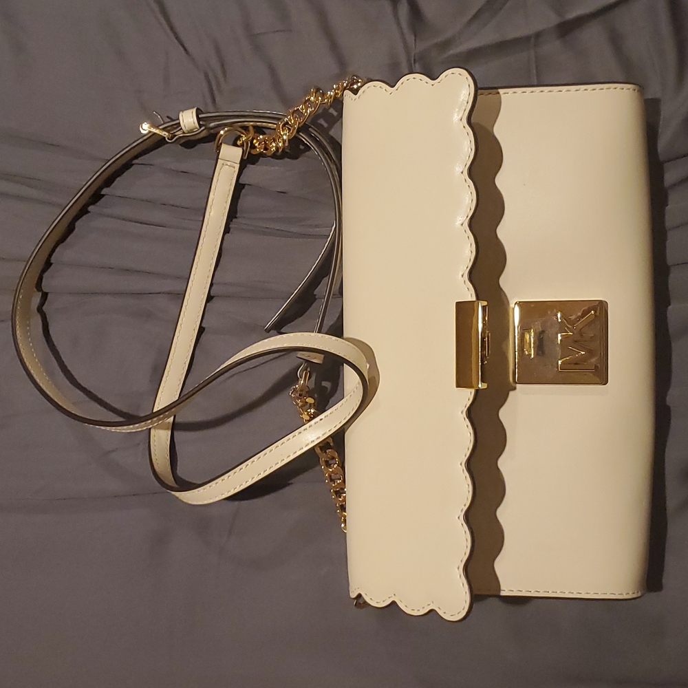 Michael Kors Mindy Crossbody Leather Clutch